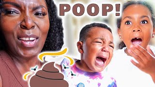 POOP PRANK On 3 Kids 3 Different Reactions [upl. by Nunes]