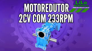 Motoredutor WCG01 com Motor de 2cv e 233rpm Weg Cestari Trifásico 175 NDJ [upl. by Harmon]