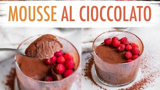 MOUSSE GOLOSA AL CIOCCOLATO  Ricetta Facilissima che mette tutti daccordo  Elefanteveg [upl. by Ankney859]