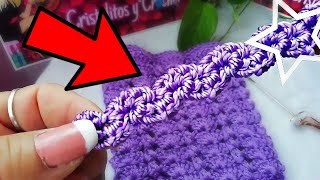 Cómo tejer una ASITA a Crochet punto RÁPIDO Y FACIL [upl. by Adnicaj676]