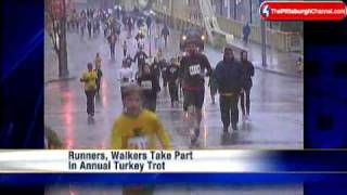 Pittsburgh Runners Walkers Join Annual Turkey Trot [upl. by Capriola342]