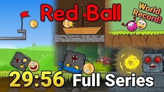 All Mainline Red Ball Games Speedrun in Under 30 Minutes [upl. by Avalsorim226]