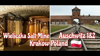 Kraków  4K Video HD  Auschwitz and Wieliczka Salt Mine Walking Tour Poland June 2023 [upl. by Ahsyen]