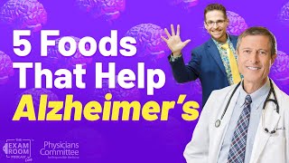 5 Foods That Help Prevent Alzheimer’s Disease  Dr Neal Barnard Live QampA [upl. by Ayekim274]