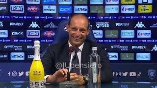 ALLEGRI post EmpoliJuve 02 conferenza stampa quotSu Pogba ko Miglior partita la peggiore a Udinequot [upl. by Eyllib743]