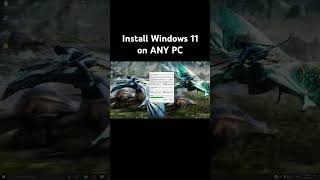 Install Windows 11 on ANY PC ITCHYTECHY shorts [upl. by Fugazy]