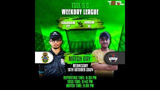 TSDL5 DIVC WEEKDAY LEAGUE Shahram CC Vs Arham XI 16th Oct 2024 [upl. by Enelehcim]