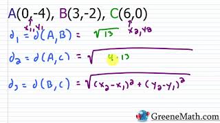 How to Determine if Three Points are Collinear Distance Formula [upl. by Atirahc]