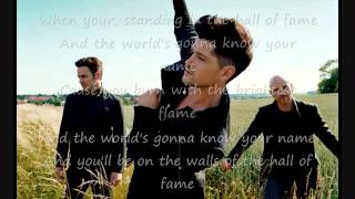 The Script feat WilliAm Hall of fame  lyrics [upl. by Johnsten]