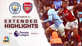 Manchester City v Arsenal  PREMIER LEAGUE HIGHLIGHTS  9222024  NBC Sports [upl. by Ainerbas]