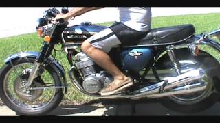 Honda CB750 K5 Four  1975  2524319wmv [upl. by Auqinal]