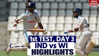 IND vs WI 1st Test Day 3 Highlights India vs West Indies Highlights  Today Match Highlights [upl. by Yevrah]