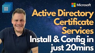 Active Directory Certificate Services Install amp Config in just 20mins [upl. by Marcelia]