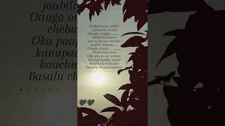 yedhemaina sakhi viduvanu ninne 💞lyricvideo [upl. by Yam]