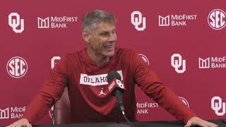 Oklahoma Basketball Coach Porter Moser Media Day [upl. by Getraer]