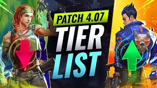 NEW UPDATE BEST Agents Tier List  Valorant Patch 407 [upl. by Amahcen]