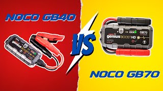 NOCO BOOST GB40 vs NOCO GB70 JUMP STARTER Which is Better [upl. by Airetas847]