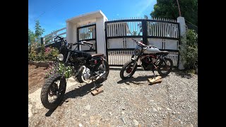 Diy Scrambler Tmx 125 and Suzuki X4 125 budget meal [upl. by Erbas]