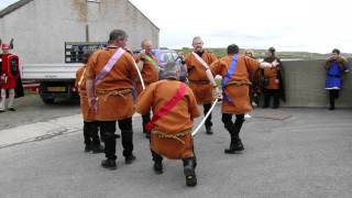 Papa Stour Sword Dance  Aith Gala 2011  kozetland1MP4 [upl. by Cirtap]