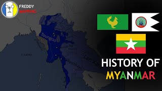 HISTORY OF MYANMAR  EVERY YEAR [upl. by Crutcher615]