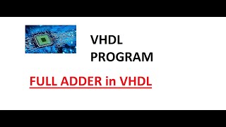 VHDL program  Full Adder using Behavioural modelling [upl. by Lletniuq]