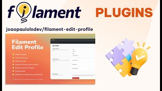 Filament Edit Profile  Filament plugin by joaopaulolndev [upl. by Kcitrap344]