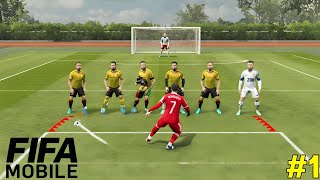 I ATTEMPTED PRO LONG SHOT  FIFA MOBILE GAMEPLAY 1 [upl. by Haimerej517]