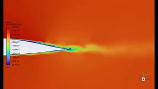 Ansys Fluent Flow over airfoil with serration to reduce trailing edge noise [upl. by Akiemehs]