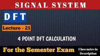 4 POINT DFT  Discrete Fourier transform [upl. by Jeddy231]