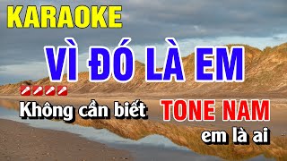 Karaoke Vì Đó Là Em Tone Nam Nhạc Sống Beat Hay  Nguyễn Linh [upl. by Desireah]