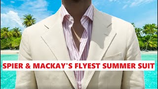 Spier amp Mackay Tessuti di Sondrio Cream CottonLinen Suit Review [upl. by Yblok496]