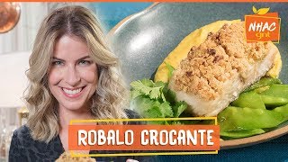 Robalo assado com crosta de castanhadecaju  Rita Lobo  Cozinha Prática [upl. by Marlin]