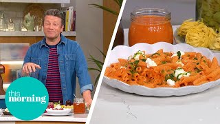 Jamie Oliver’s Quick amp Easy NoCook Pasta Sauce Recipes  This Morning [upl. by Haet860]