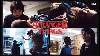 Eleven Kills the Demogorgon amp Goes Away  Stranger Things  Season 1 [upl. by Adnole]