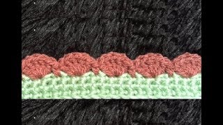 How to Crochet the Edge  Border  Trim Stitch Pattern 251│by ThePatternFamily [upl. by Fatsug329]