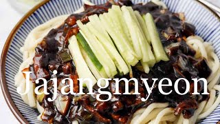 Jajangmyeon 자장면 BLACK BEAN NOODLES 🍜 recipe [upl. by Ddat867]