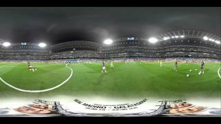 Real Madrid 360º Experience Santiago Bernabéu Trophy pregame warm up  Calentamiento del Trofeo SB [upl. by Ecneitap114]