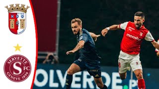 Sporting Braga vs Servette FC 00 Timothe Cognat Disallowed Goal and Extended Highlights [upl. by Joktan]