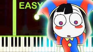 THE AMAZING DIGITAL CIRCUS SONG quotDigital Circusquot  EASY Piano Tutorial [upl. by Nyleek423]