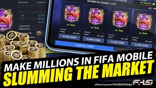 MAKE MILLIONS in FC Mobile FIFA 22  Slumming the Market for coins [upl. by Luanni]