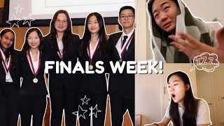 FINALS WEEK OR MY FINAL WEEK  VLOGMAS WEEK 2 college vlog studying business competition [upl. by Je778]