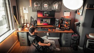 The Dream Desk Setup  Home Workspace amp Gaming Desk 2022 [upl. by Anawt]