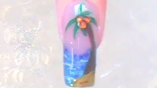 Nail Art Design Tutorial quot Summer feeling quot  ab in den Urlaub [upl. by Arua]