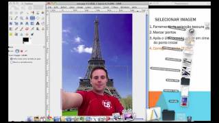 Tutorial GIMP Ep 05  Selecionar elemento a colar noutra imagem [upl. by Undry726]