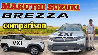 BREZZA VXI vs ZXI comparison citydriveworld [upl. by Mor223]