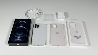 iPhone 12 Pro Unboxing Silver [upl. by Ahsinej4]