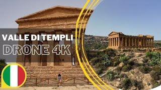 VALLE DI TEMPLI AGRIGENTO SICILY  DRONE 4K [upl. by Dnaletak334]