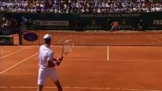 Nadals Hot Shot Defence In 2012 MonteCarlo Final [upl. by Dao]