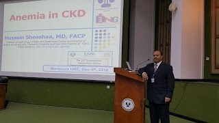 Anemia in CKD and Hemodialysis Prof Hussein Sheashaa Tuesday 6 Dec 2016 [upl. by Earized335]