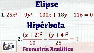 Elipse e hipérbola  La Prof Lina M3 [upl. by Hanson]